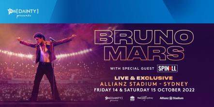 Bruno Mars Arrives In Sydney Next Week!