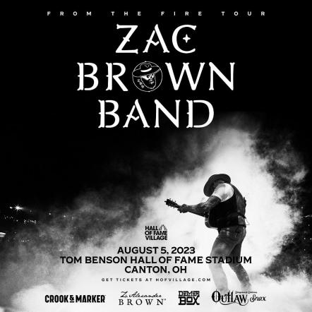 Grammy-Winning Zac Brown Band To Headline Concert For Legends At 2023 Enshrinement Week