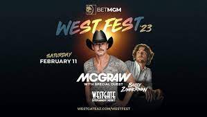 Tim McGraw Headlines BetMGM West Fest At Westgate Entertainment District February 11, 2023