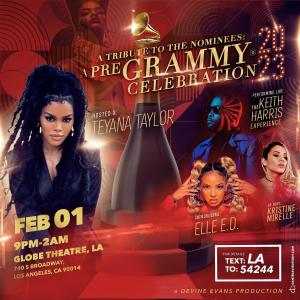 Devine Evans & Kristine Mirelle Presents A Tribute To The Nominees, Pre-Grammy Celebration Hosted By Teyana Taylor