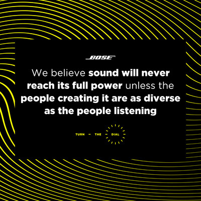 New Bose "Turn The Dial" Initiative Seeks To Close Gender Gap In Music Production And Help The World Realize The Full Power Of Sound