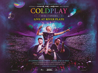 Coldplay - Music Of The Spheres: Live At River Plate To Screen In Cinemas Worldwide In April 2023