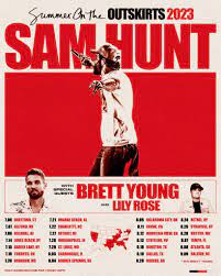 Sam Hunt Announces Summer On The Outskirts Tour With Special Guests Brett Young And Lily Rose