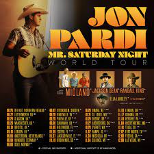 Award-Winning Country Star Jon Pardi Announces 2023 Mr. Saturday Night World Tour