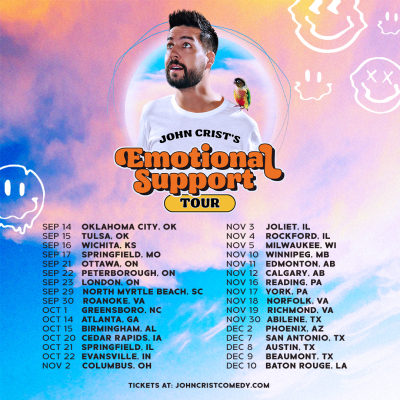John Crist Extends 'emotional ?support Tour' ?with 30+ Dates Through December