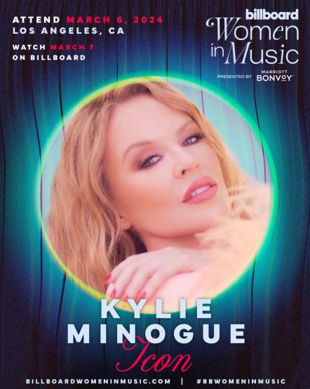 Kylie Minogue To Receive Icon Award At Billboards 2024 Women In Music Awards