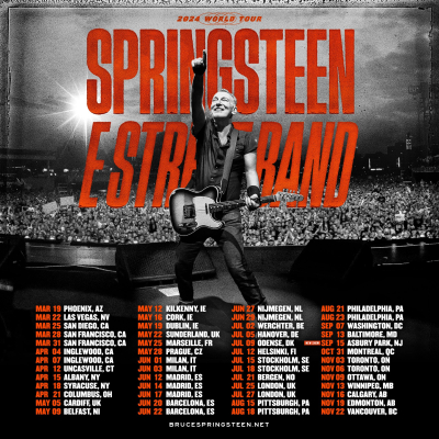 Bruce Springsteen & The E Street Band Kick Off 2024 World Tour This Month; Opening Show Set For March 19 In Phoenix