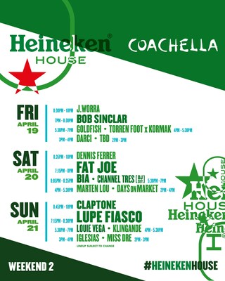 T-Pain & Fat Joe To Headline Heineken House Lineup At The Coachella Valley Music And Arts Festival